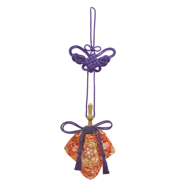 訶梨勒（極品）：紫紐/花丸唐草に桐