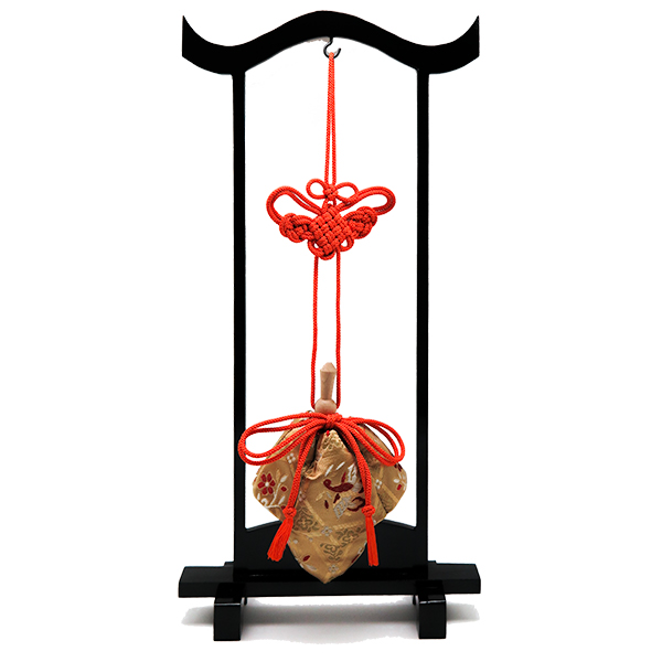 訶梨勒（極品）飾り吊り台セット：朱紐/鳳凰